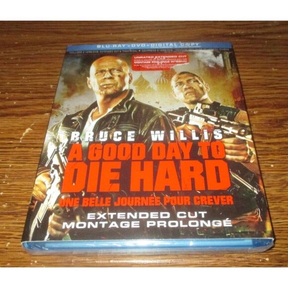 A Good Day to Die Hard (Blu-ray/DVD, 2013, Canadian) (unopened) Bruce Willis - Picture 1 of 5